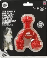 Tasty Bone Nylon Trio Dog Chew Toy, Durable & Indestructible Chew for Small Dogs, Beef Flavor