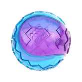 GIGWI G-Ball Purple/Blue Squeaker Transparent (Medium)
