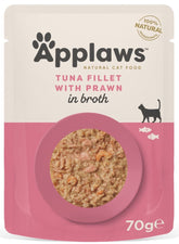 Applaws Tuna & Prawn Adult Wet Cat Food 70g Pouch