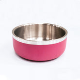 Saluki Stainless Steel Double Wall Dog Bowls - 700 ML, Assorted Colors