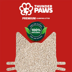 Thunder Paws Premium Hard Clumping Clay Cat Litter 10 L