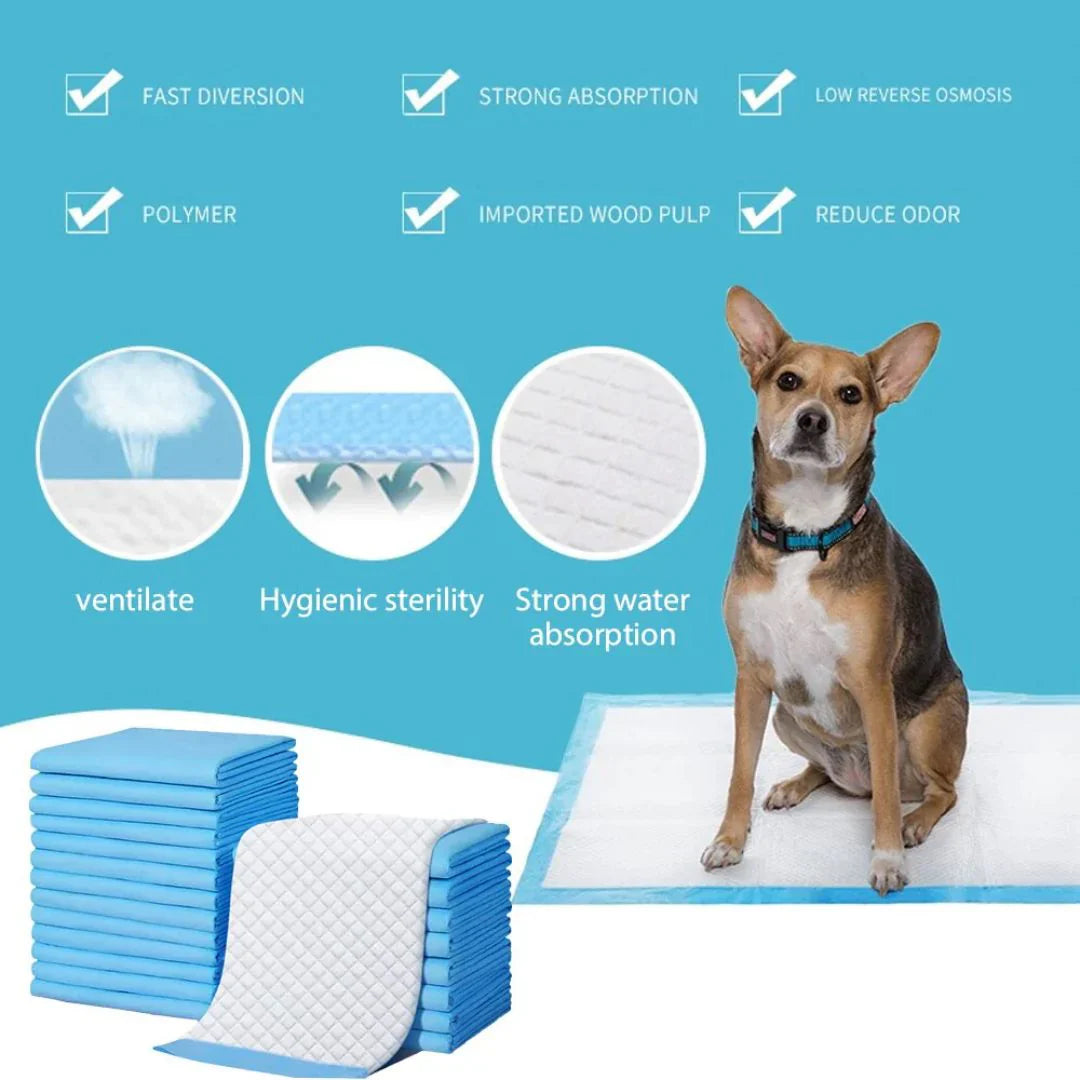 Padovan Pet Training Pads – 40pcs, 60x90cm Absorbent Sheets