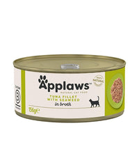 Applaws Tuna Fillet with Seaweed in Broth Wet Cat Food Tin 156g