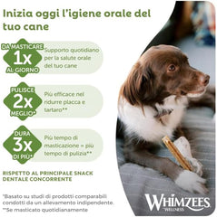 Whimzees Natural Grain Free Dental Dog Treats, Stix Extra Small, 56Pcs, 420g