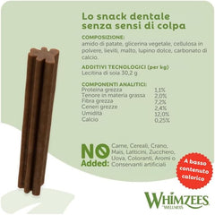 Whimzees Natural Grain Free Dental Dog Treats, Stix Extra Small, 56Pcs, 420g