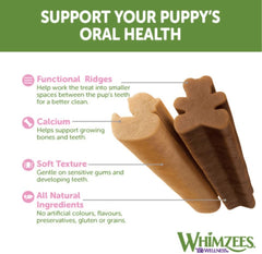 Whimzees Puppy Dental Dog Treats - Stix XS/S 28pcs