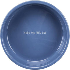 Trixie Ceramic Cat Bowl for Short-Nosed Breeds - BLUE/300ML
