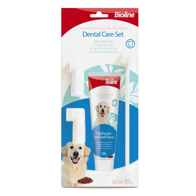 Bioline Dental Care Set- 100g, Flavor - Beef