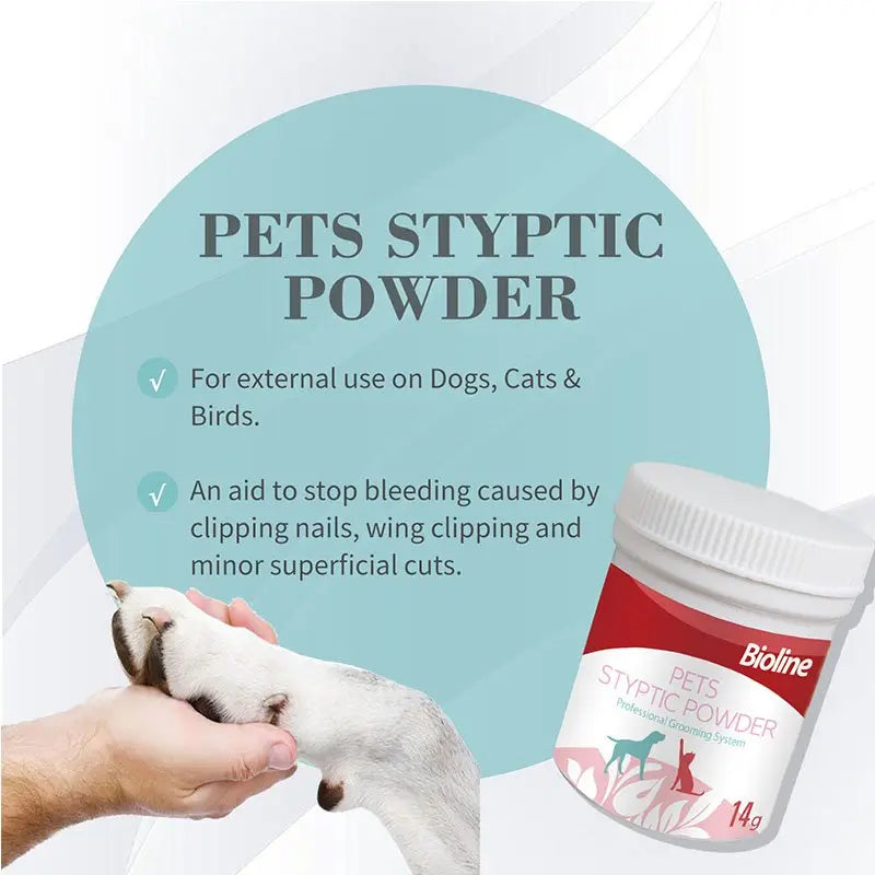 Bioline Pets Blood Stopper Styptic Powder Weight - 14g