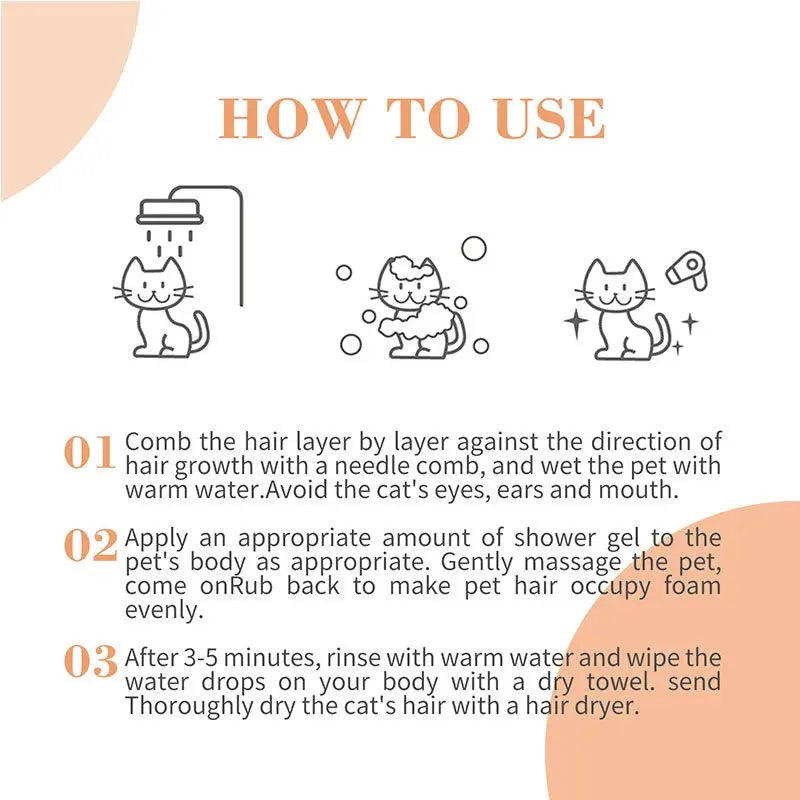 Bioline Multi Coloured Hair Shampoo For Cats 200ml