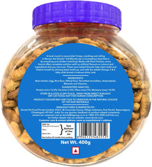 Drools Cat Biscuits, Real Chicken, 400 Gm | Oven Baked, Crunchy, No Artificial Ingredient, High In Nutrition, Prevents Tartar Build-Up | Train & Build Bonds | For Kitten & Adult Cat