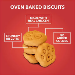 Drools Dog Treat Biscuits, Real Chicken, 800Gm Biscuit | Oven Baked, Crunchy, No Artificial Ingredient, Prevents Tartar Build-Up | Best For Training & Rewarding | For Puppy & Adult Dog