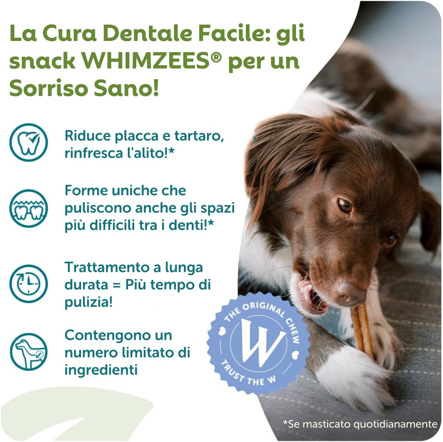 Whimzees Natural Grain Free Dental Dog Treats, Stix Extra Small, 56Pcs, 420g