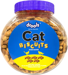Drools Cat Biscuits, Real Chicken, 400 Gm | Oven Baked, Crunchy, No Artificial Ingredient, High In Nutrition, Prevents Tartar Build-Up | Train & Build Bonds | For Kitten & Adult Cat