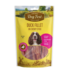 Dog Fest Duck Fillet On Chewy Stick For Adult Dogs - 90g