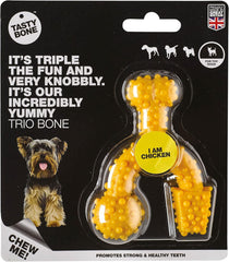 Tasty Bone Nylon Trio Toy Dog - Chicken