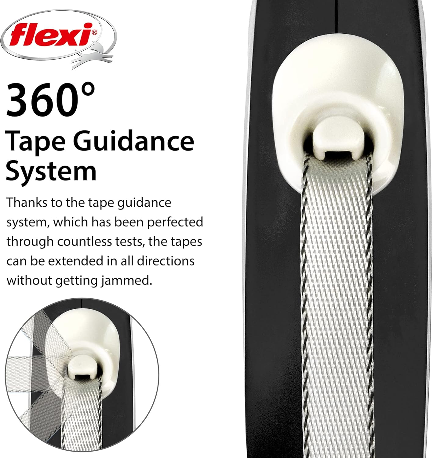 Flexi New Comfort Tape 3m Black, XS