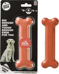 Tasty Bone Nylon Dog Chew Toy, Durable & Indestructible Chew for Large Dogs, Bacon Flavor