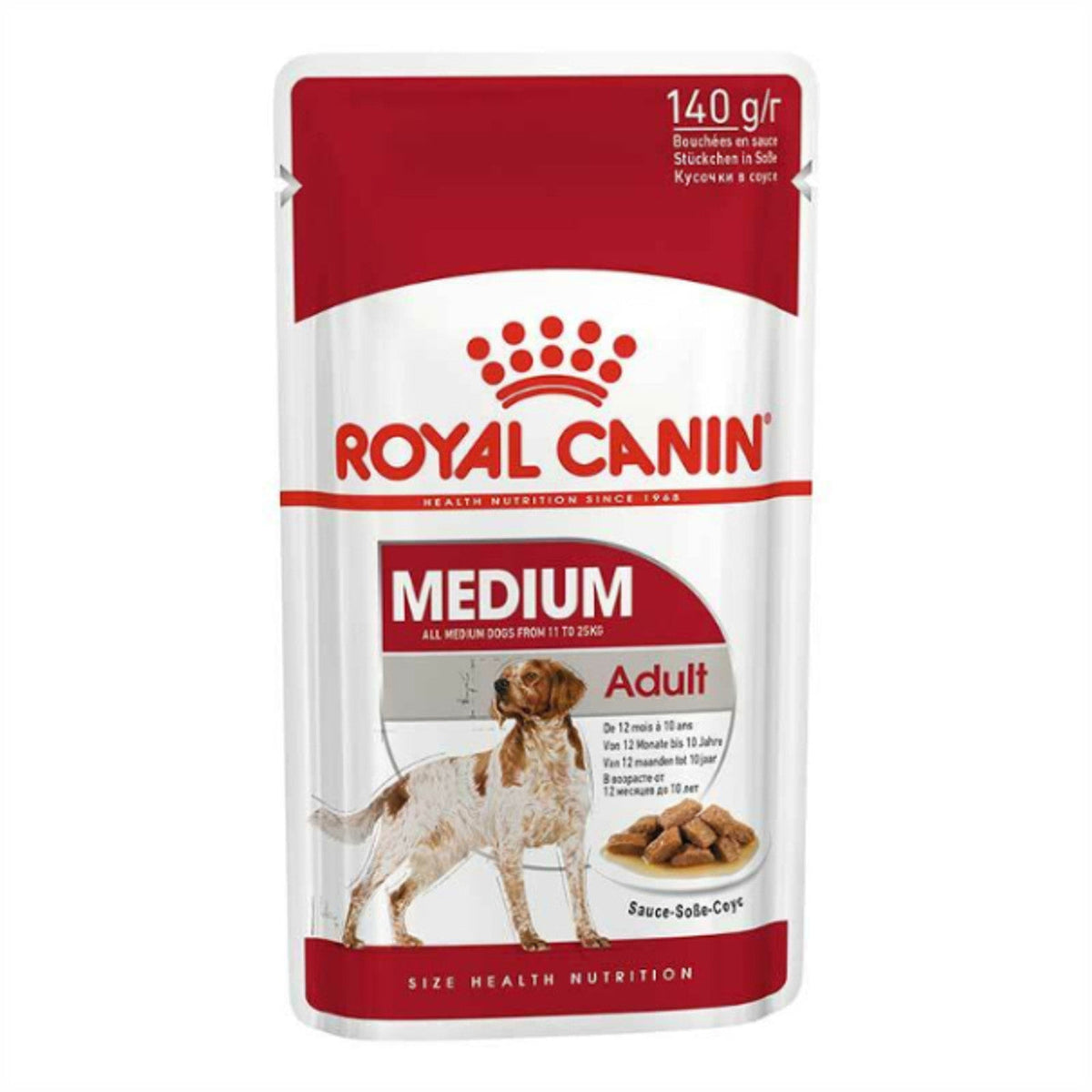 ROYAL CANIN SIZE HEALTH NUTRITION MEDIUM ADULT (WET FOOD - POUCHES) 1x140g