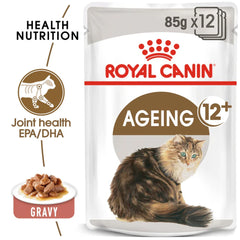 Royal Canin Feline Health Nutrition Ageing +12 Gravy Wet Cat Food