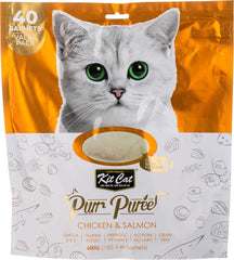 Kit Cat Puree 600g Chicken & Salmon-40pcs