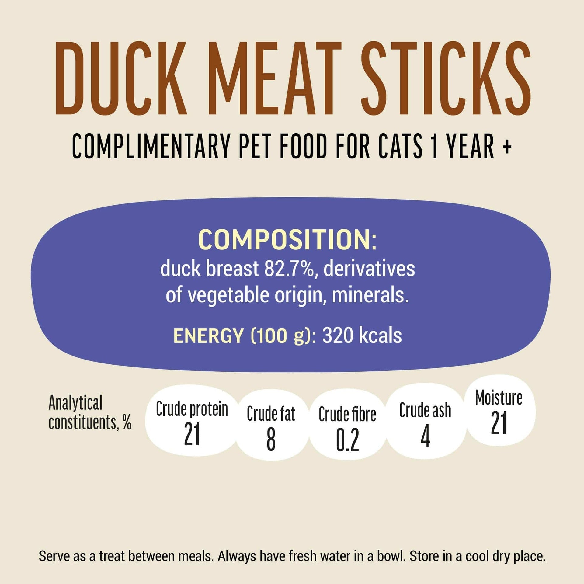 Cat Fest Meat Sticks Duck For Cat - 45g