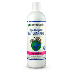 Earthbath® Hypo-Allergenic Cat Shampoo, Fragrance Free, for Sensitive Skin, Made in USA, 16 oz