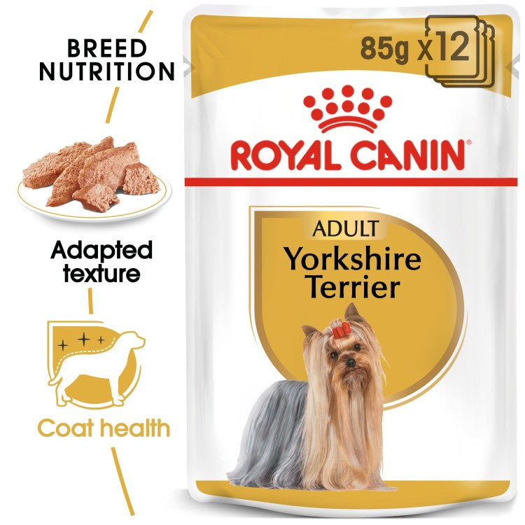Royal Canin Breed Health Nutrition Yorkshire Adult (Wet Food - Pouches) 12 x 85 g