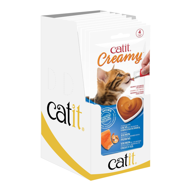 Catit Creamy Lickable Treats, Tuna, 12pk/box