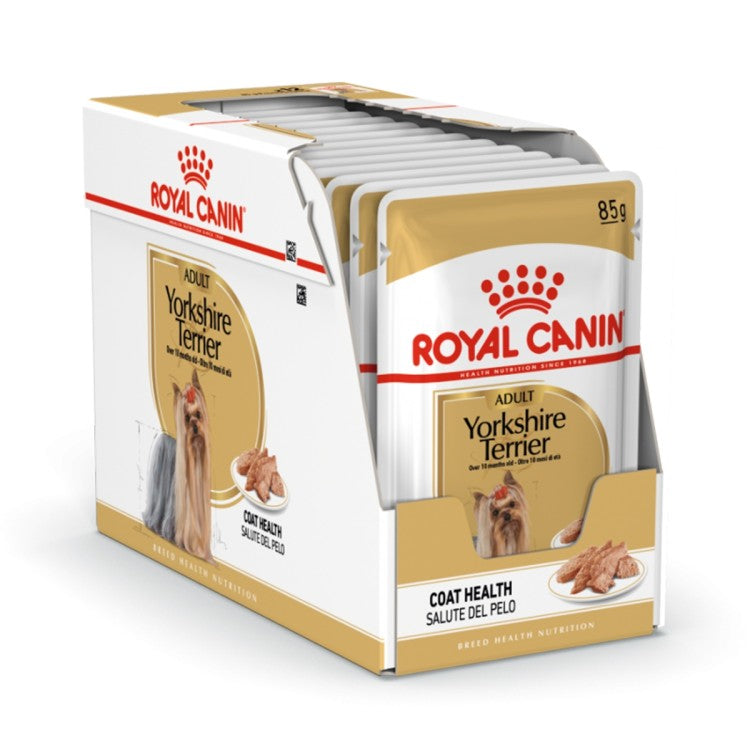Royal Canin Breed Health Nutrition Yorkshire Adult (Wet Food - Pouches) 12 x 85 g