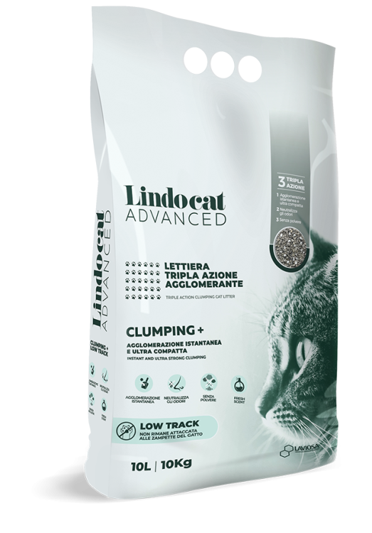 Lindocat Natural Bentonite  Advanced Clumping + Low Track (Fragrance-free) 10 L