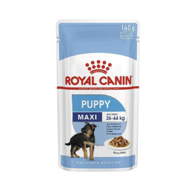 ROYAL SIZE HEALTH NUTRITION MAXI PUPPY (WET FOOD - POUCHES)1x140g