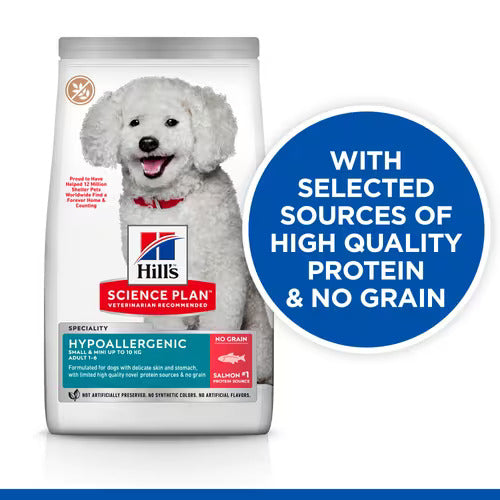 Hill’s Science Plan Hypoallergenic Small & Mini Adult Dry Dog Food with Salmon 1.5KG