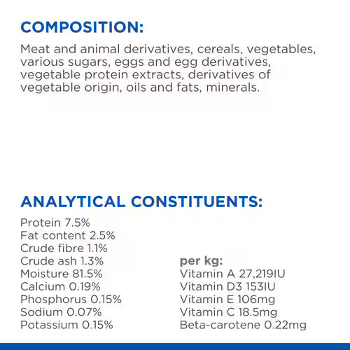 Hill’s Science Plan Sterilised Cat Adult Cat Wet Food With Chicken Pouches (12x85g)