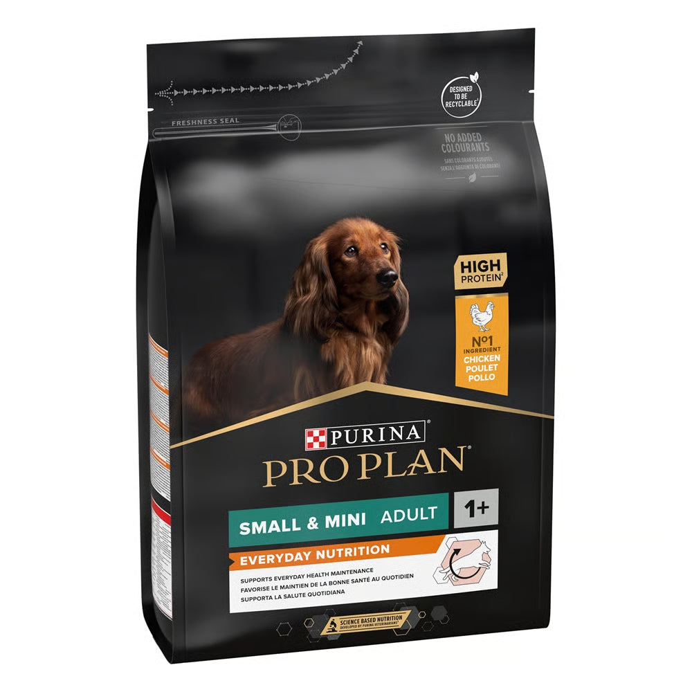 Purina Pro Plan Everyday Nutrition Small and Mini Adult, Dry Dog food with Chicken, 3 kg