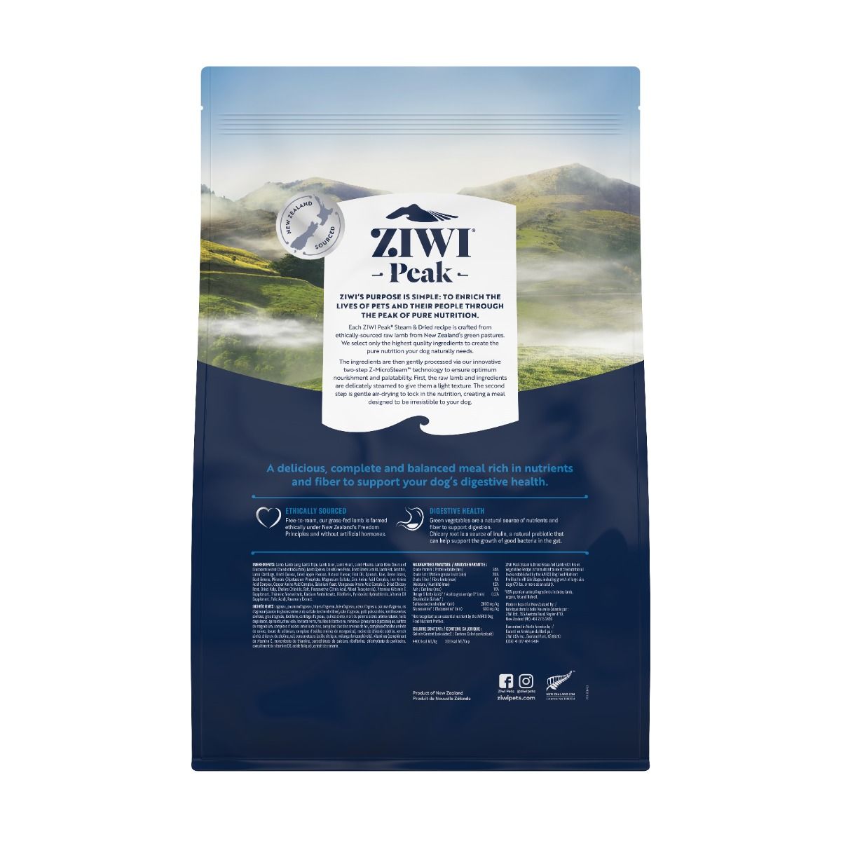 ZIWI Peak Air-Dried Venison Recipe Dry Dog Food - 1 KG